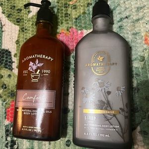 Aromatherapy Lotion Two Bottles Used Once
